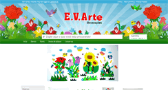 Desktop Screenshot of evartedecoracoes.com.br