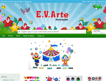 Tablet Screenshot of evartedecoracoes.com.br